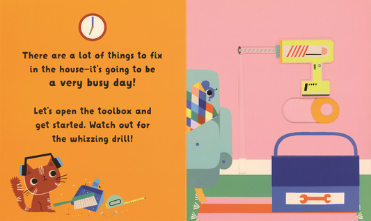 It's Time To... Fix It! Interactive Board Book for Kids