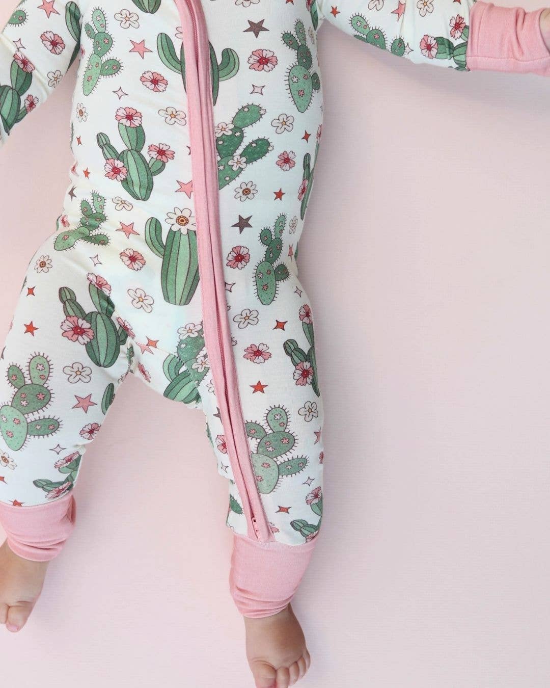 Cactus Flower Bamboo Romper