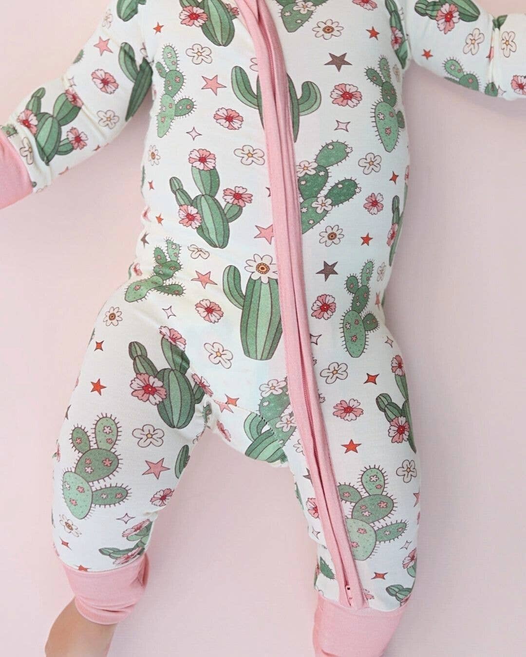 Cactus Flower Bamboo Romper