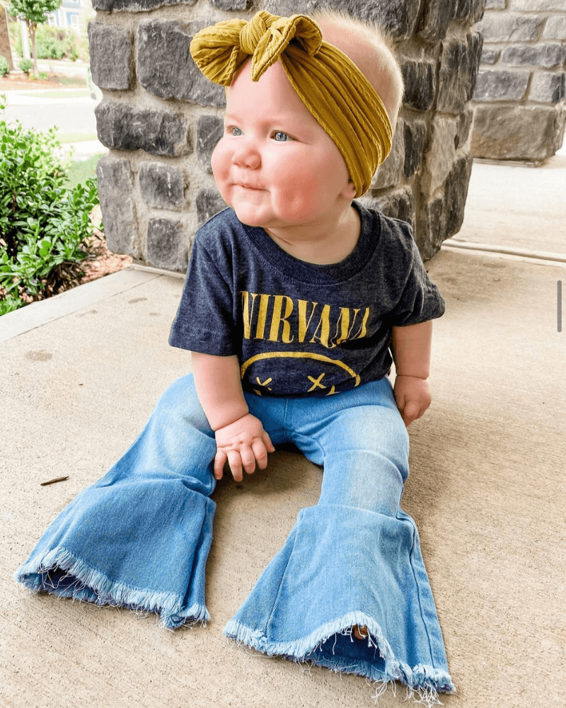 Light Wash Denim Bell Bottoms