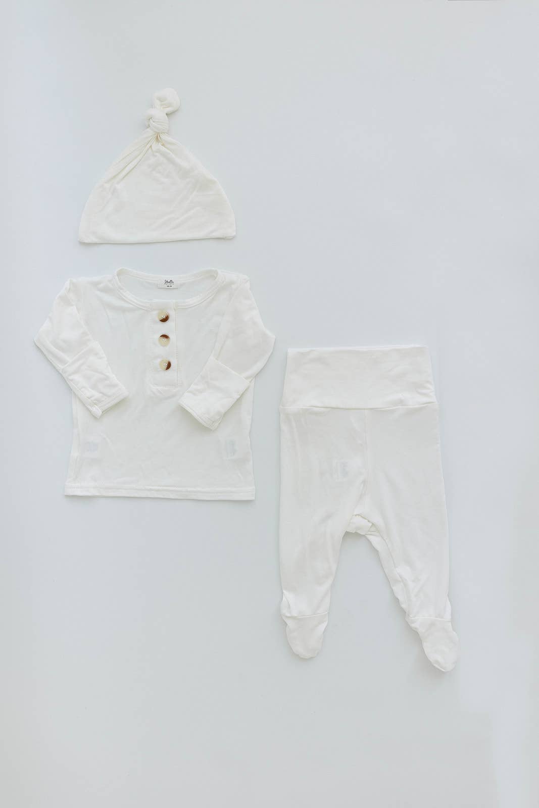 Newborn Baby Three Piece Set- White