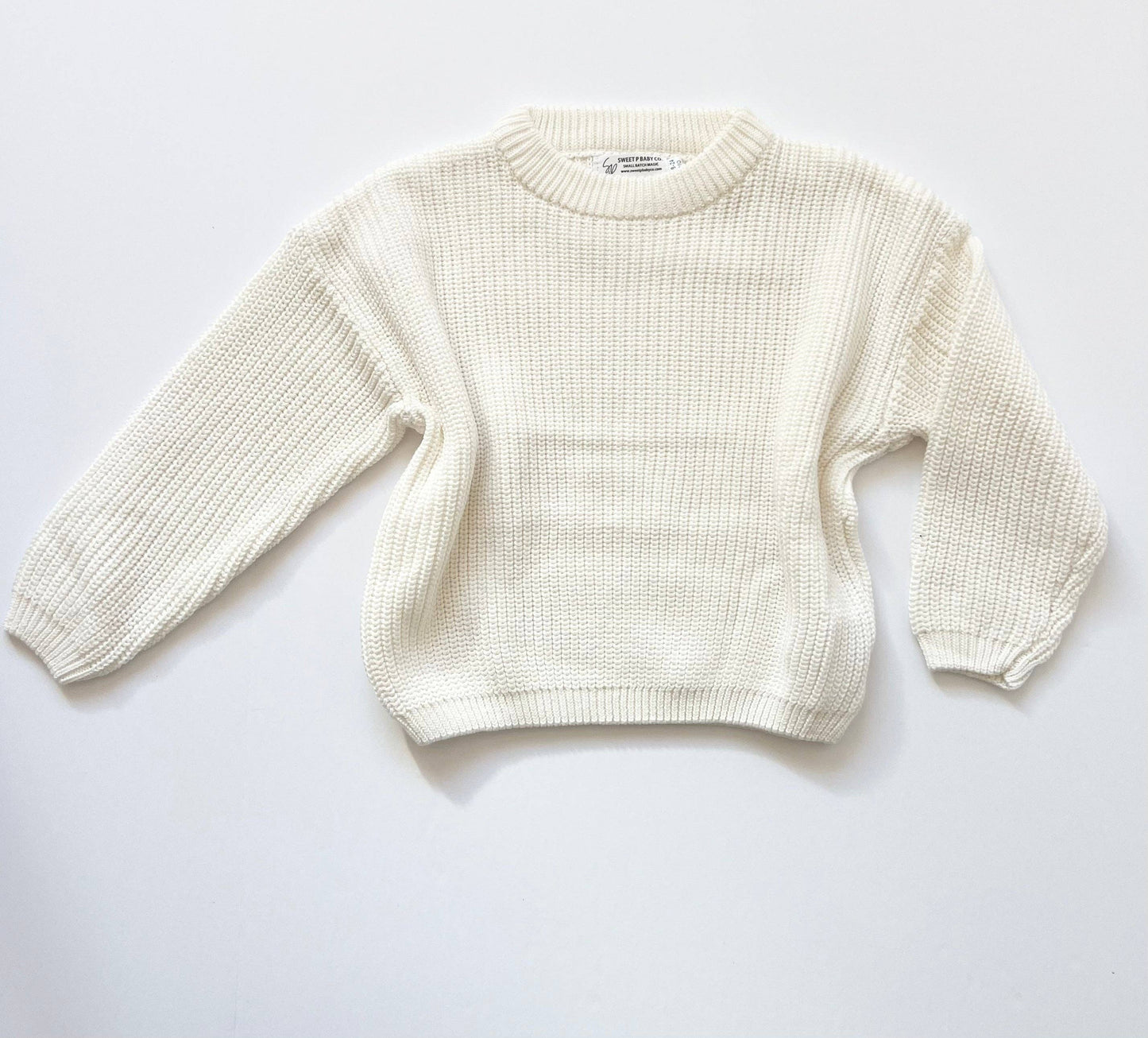 White Chunky Knit Sweater