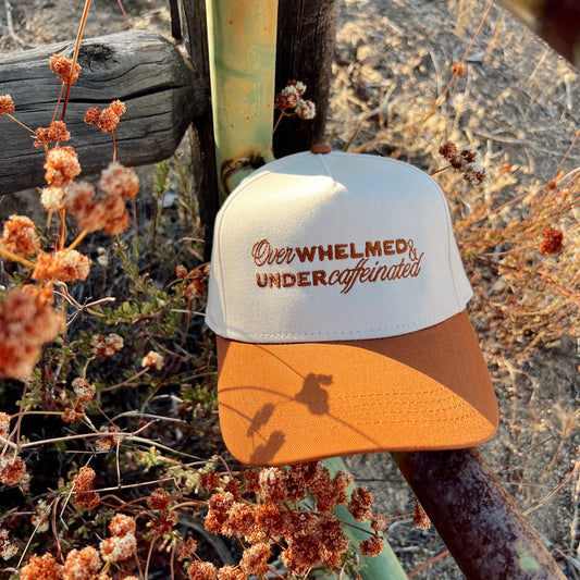 Overwhelmed & Under Caffeinated Hat