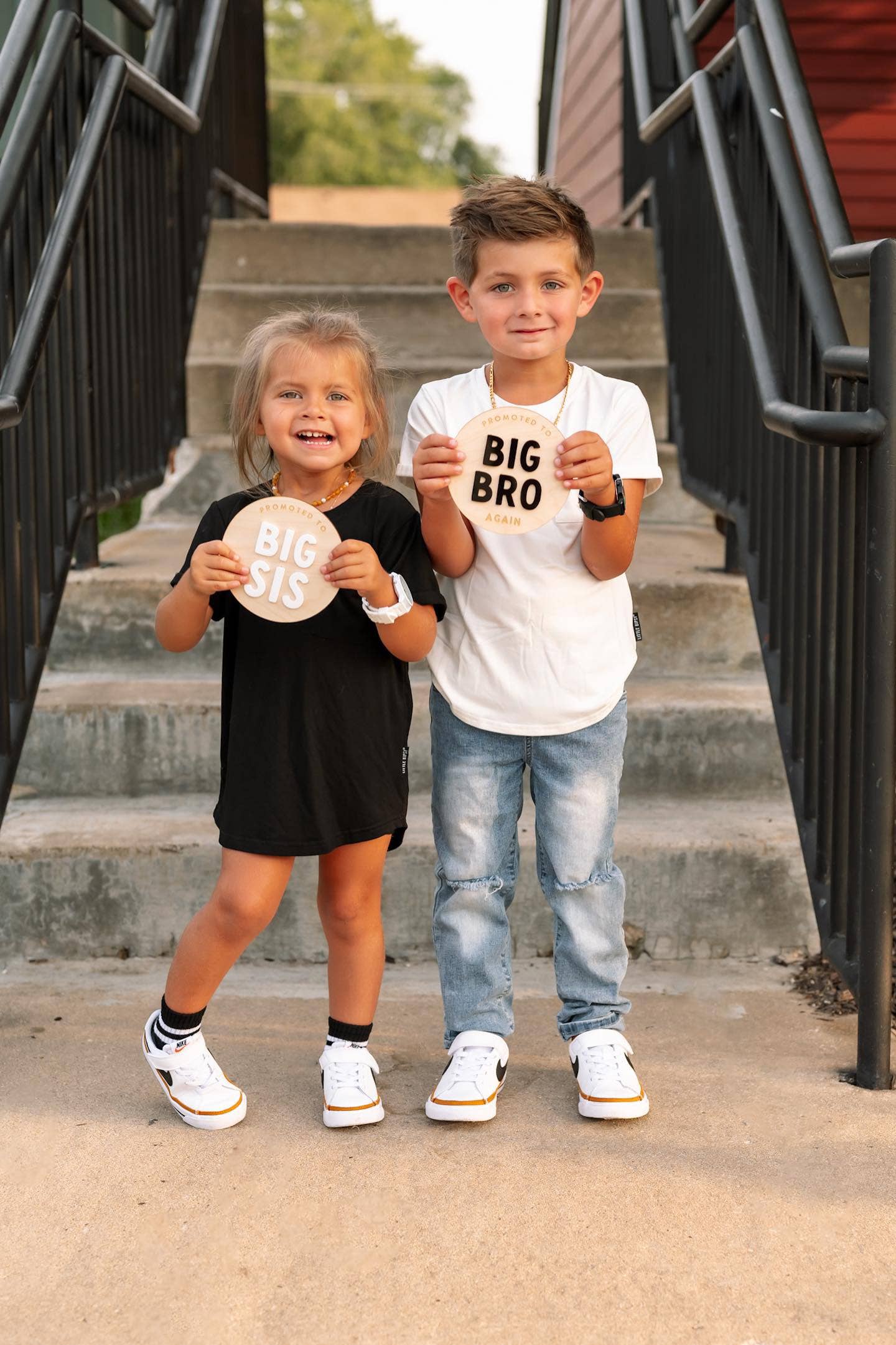Promoted to Big Bro / Big Sis Photo Prop Signs