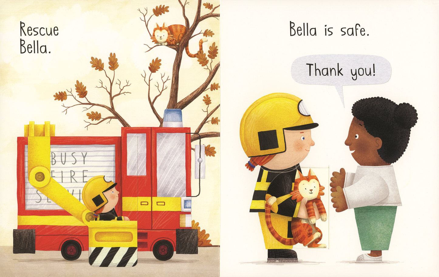 Busy Day: Firefighter Interactive Board Book for Kids