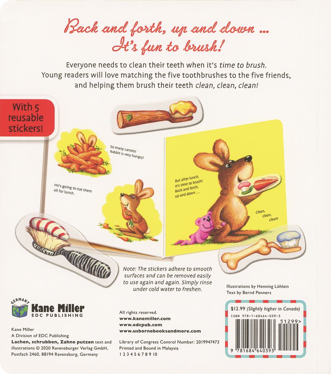 Time to Brush Interactive Board Book for Kids