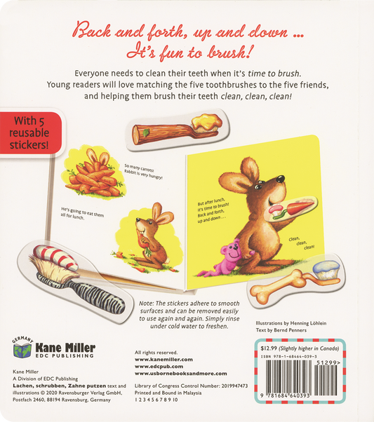 Time to Brush Interactive Board Book for Kids