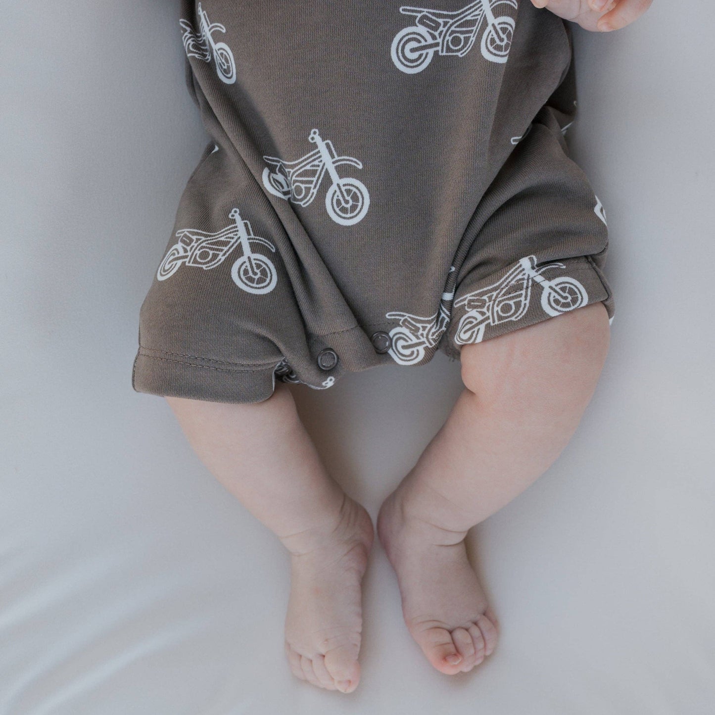 Neutral Dirt Bike French Terry Romper