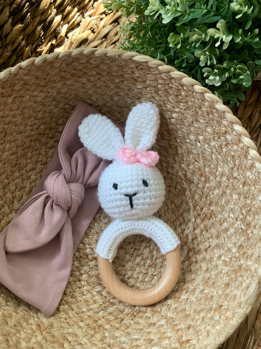 Bunny Baby Crochet Rattles