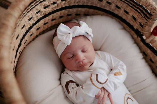 Rainbow Knotted Gown: Gown & Bow