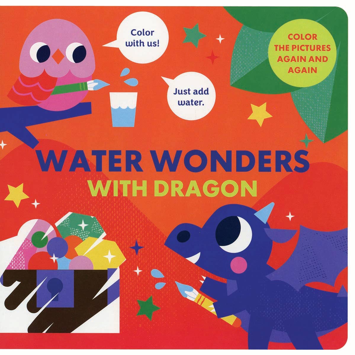 Water Wonders with Dragon Interactive No Mess Reusable Painting Board Book for Kids