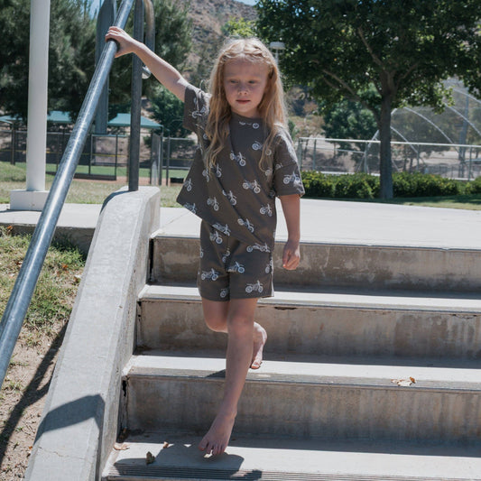 Neutral Dirt Bike French Terry Shorts Set