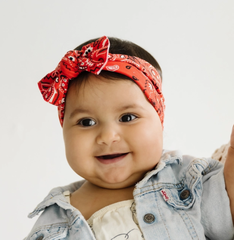 PRINTED KNOT | Red Bandana