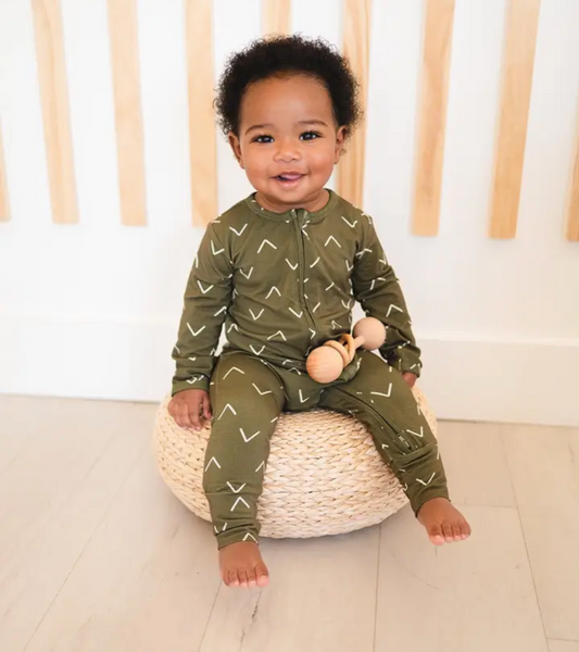 Forest Green Bamboo Romper