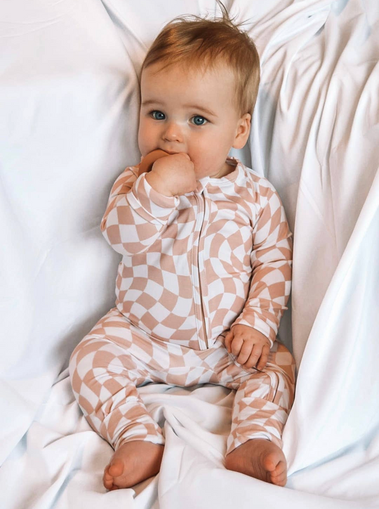 Sandy Checks Bamboo Romper