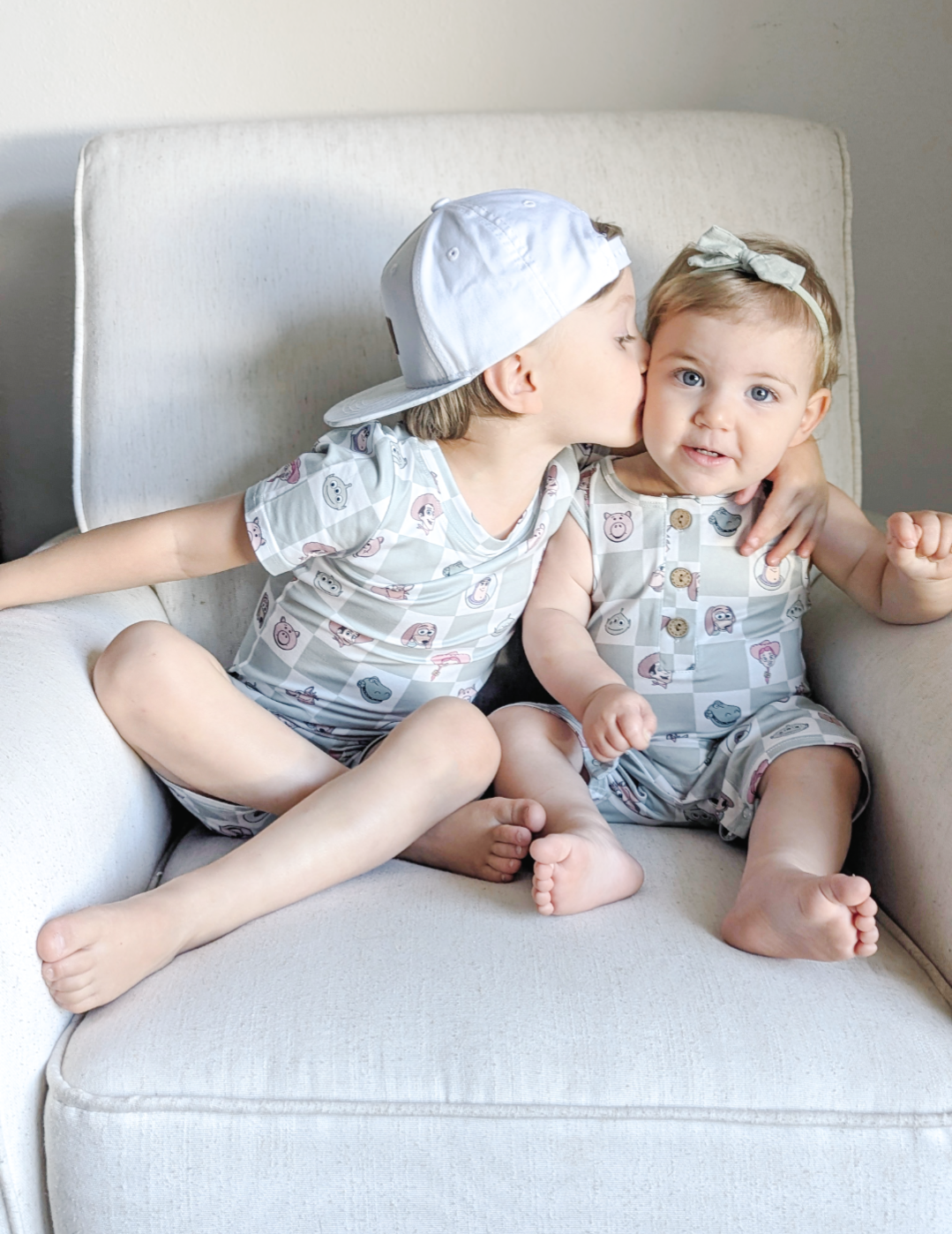 Checkered Toys Two Piece Shorts Set