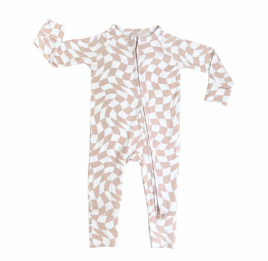 Sandy Checks Bamboo Romper