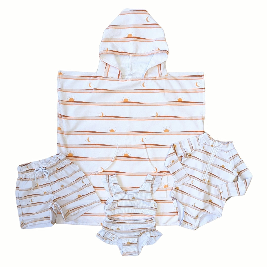 Golden Hour Toddler & Kids Hooded Towel Pool Poncho