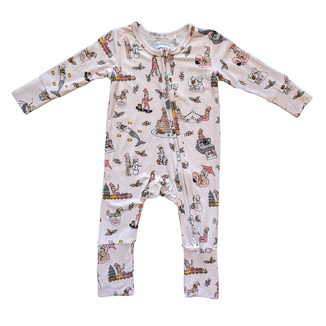 Pink Elfie Bamboo Romper