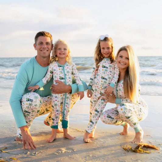 Coastal Christmas Holiday Adult Bamboo Pajamas Women's Jogger