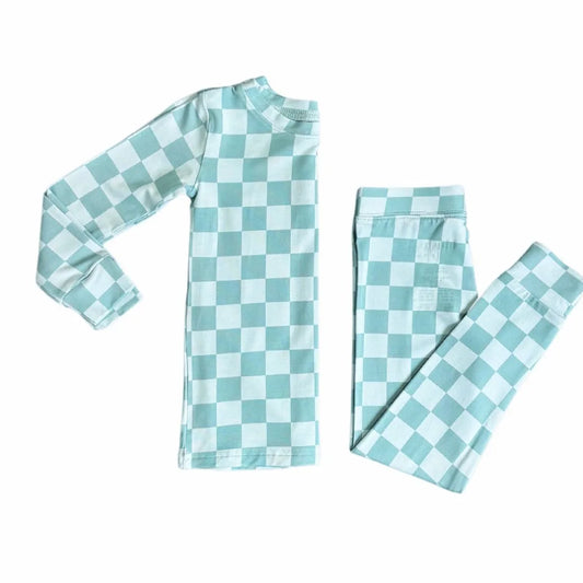 Minty Fresh Checks Bamboo Set