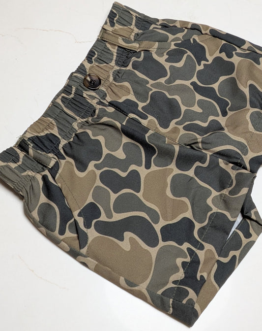 Boys Brown Duck Camo Shorts