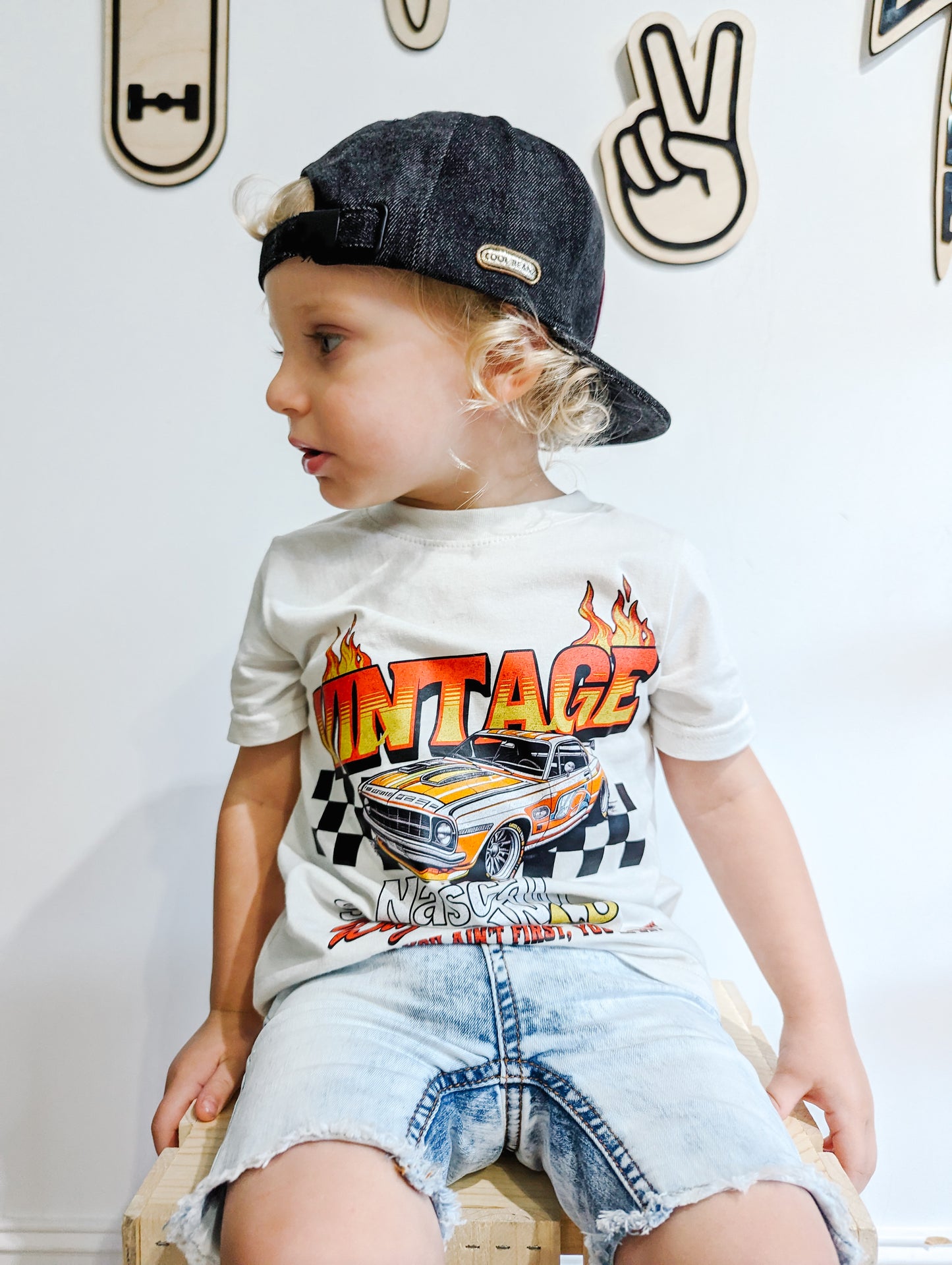 Vintage Racecar Graphic T-shirt