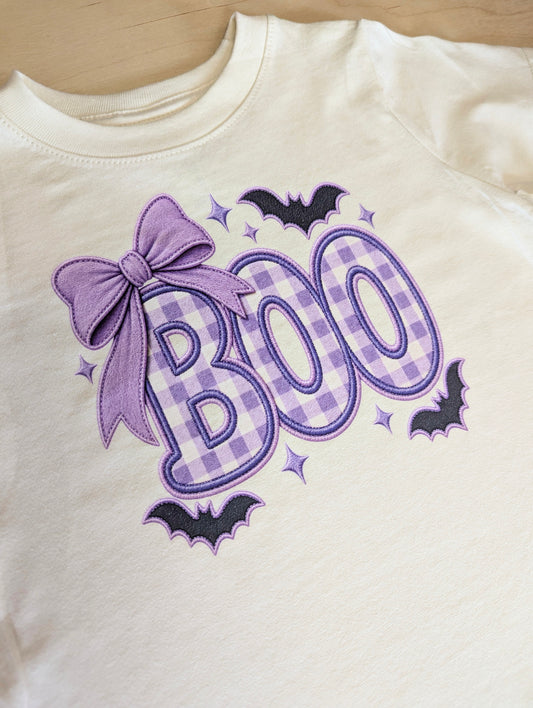 Boo & Bats Girl's Halloween T-shirt