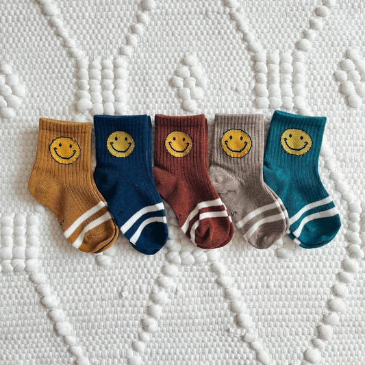 Smiley Socks - Multicolor 5 Pack