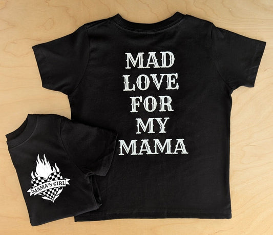 Mama's Girl Flame Heart Graphic T-shirt