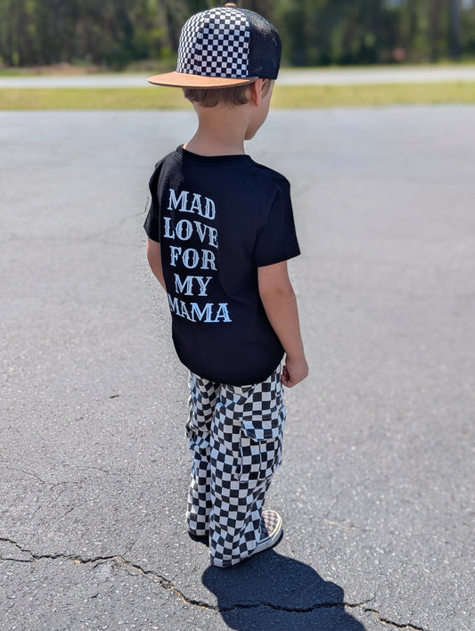 Mama's Boy Flame Heart Graphic T-Shirt