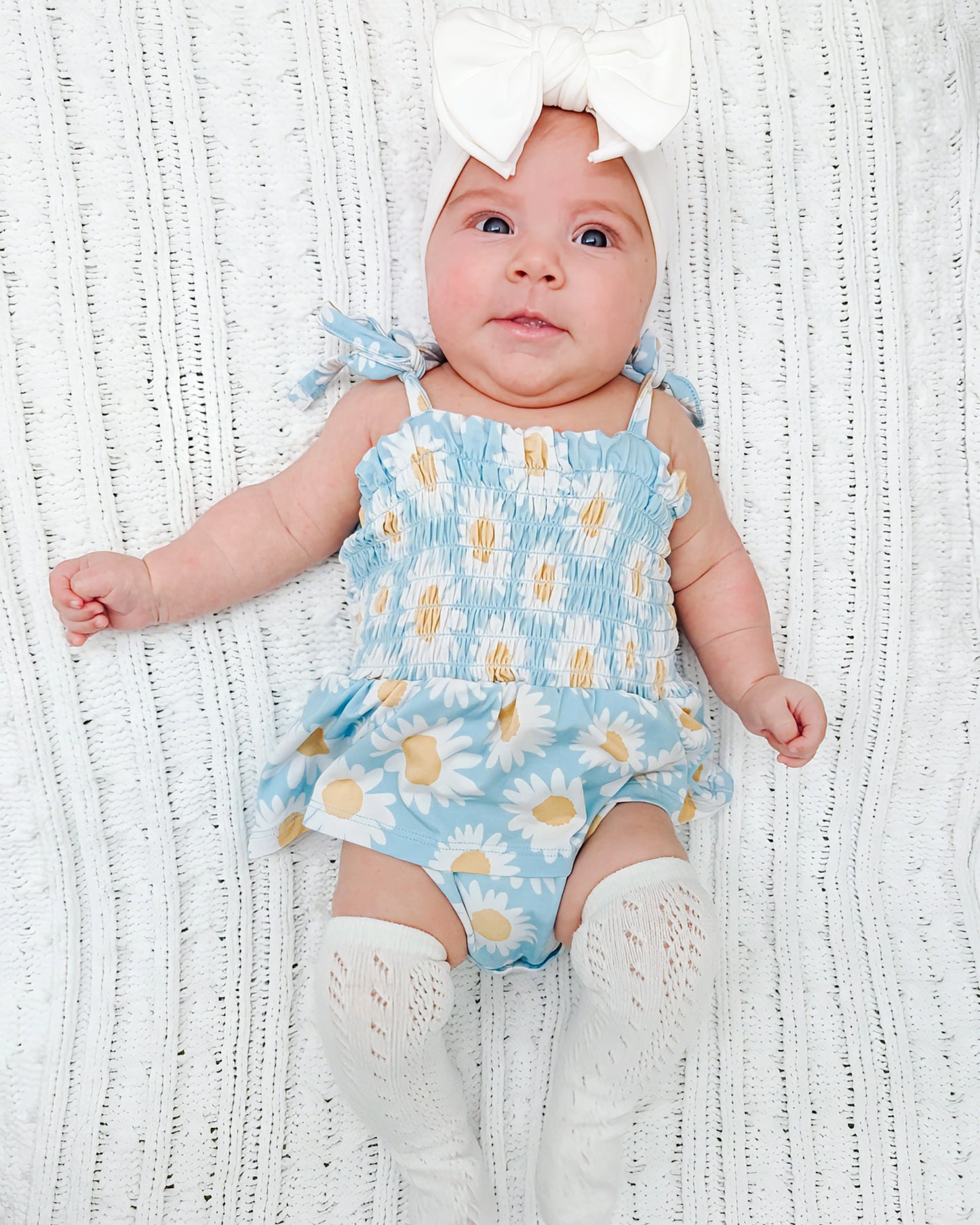 Daisy Dreams Smocked Bamboo Romper
