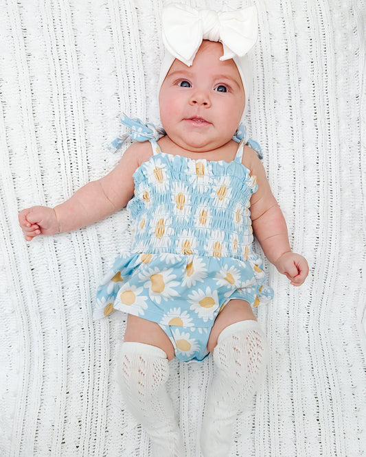 Daisy Dreams Smocked Bamboo Romper