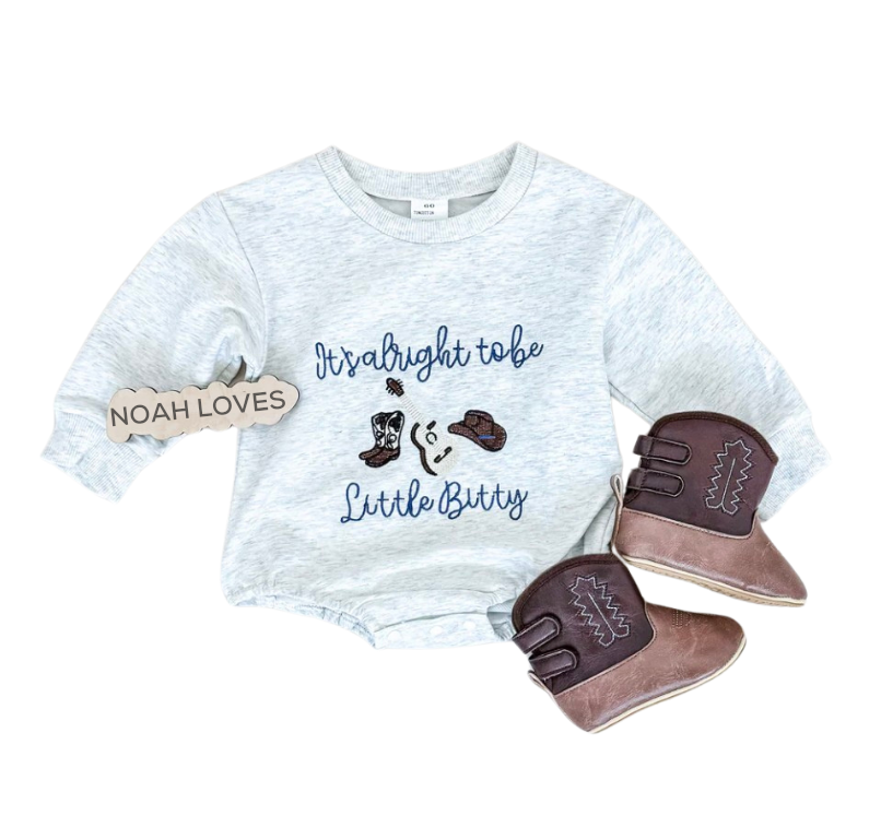 It's Alright to be Little Bitty Infant Bubble Romper