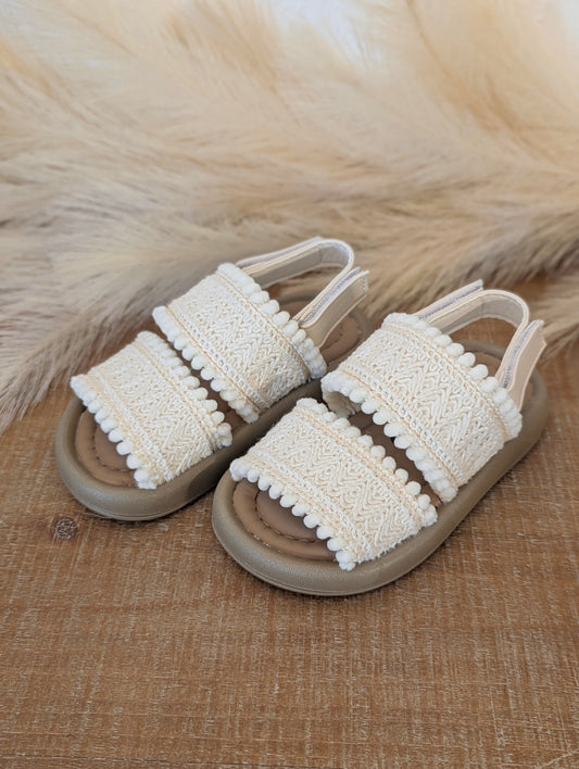 Cream Summer Toddler Girl's Sandals