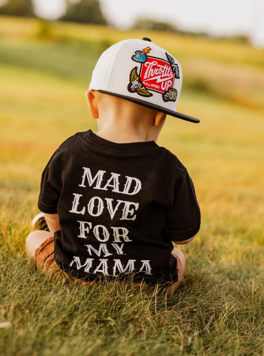 Mama's Boy Flame Heart Graphic T-Shirt
