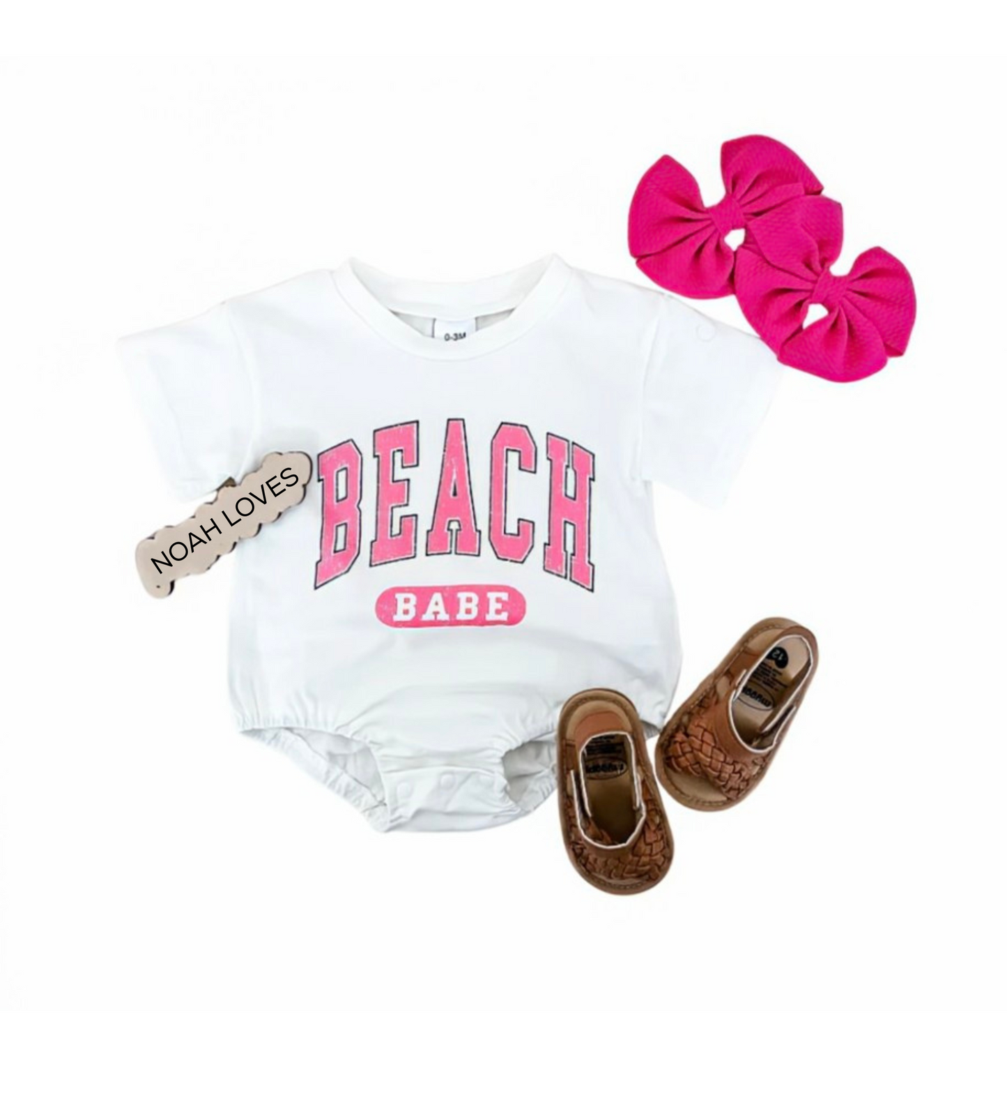 Beach Babe T-Shirt Bubble Romper