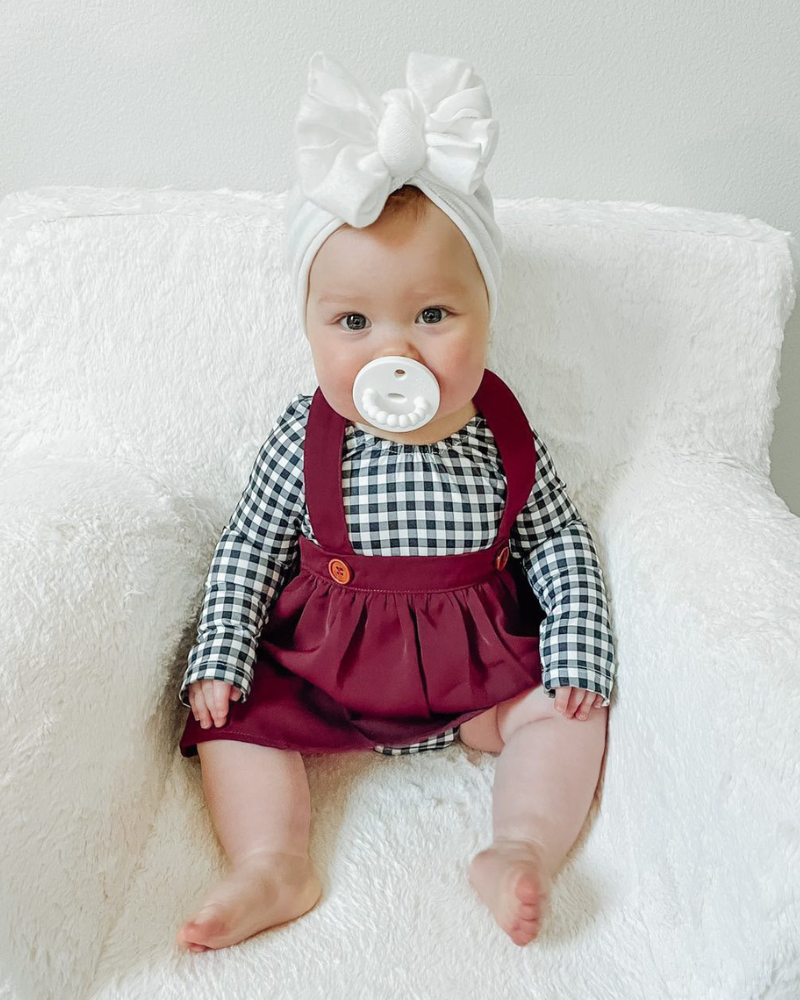 Merlot Suspender Skirt Dress