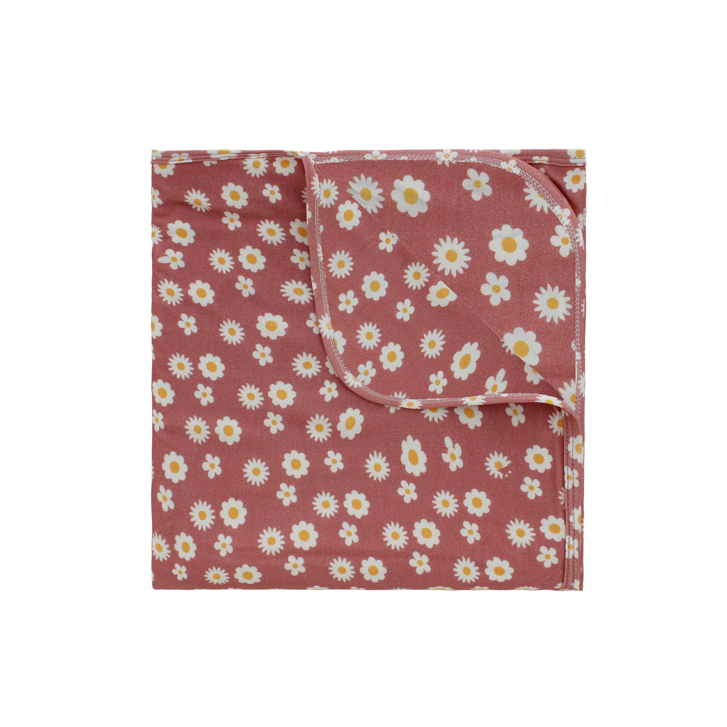 Rose Daisy Bamboo Baby Blanket Baby Gift Swaddle Blanket