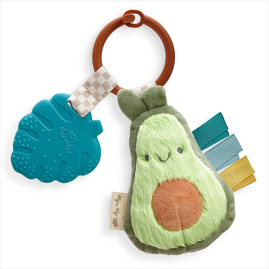 Itzy Pal Plush + Teether: Avocado