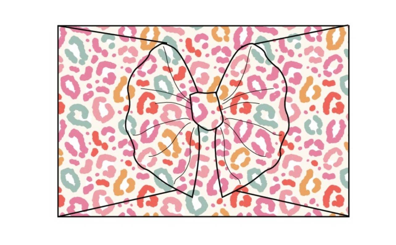 Rainbow Leopard Headwrap