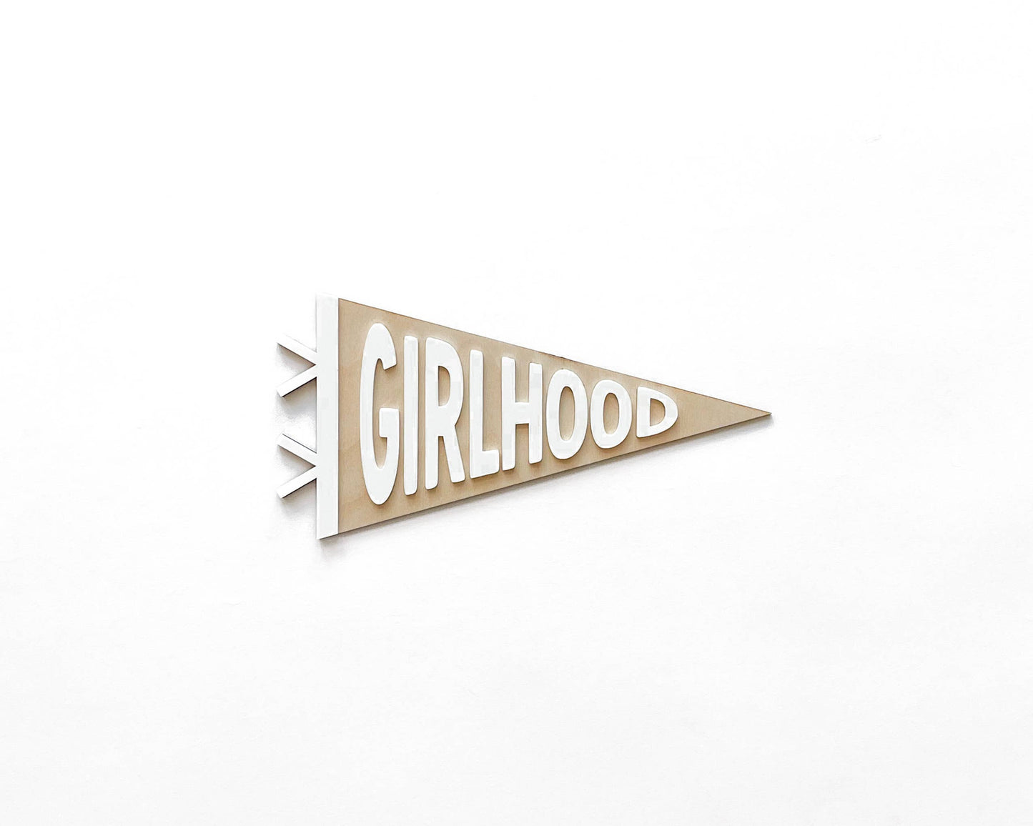 Girlhood Shelf Sign, Kids Nursery Room Decor, Baby Shelf Sign