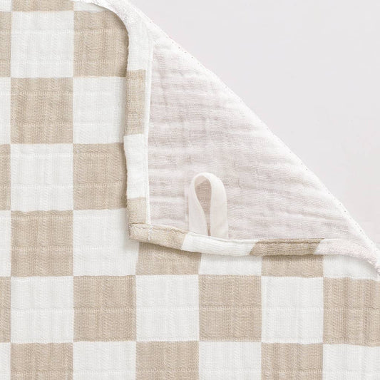 Breastfeeding Boss Nursing Cover: Toast Checkerboard