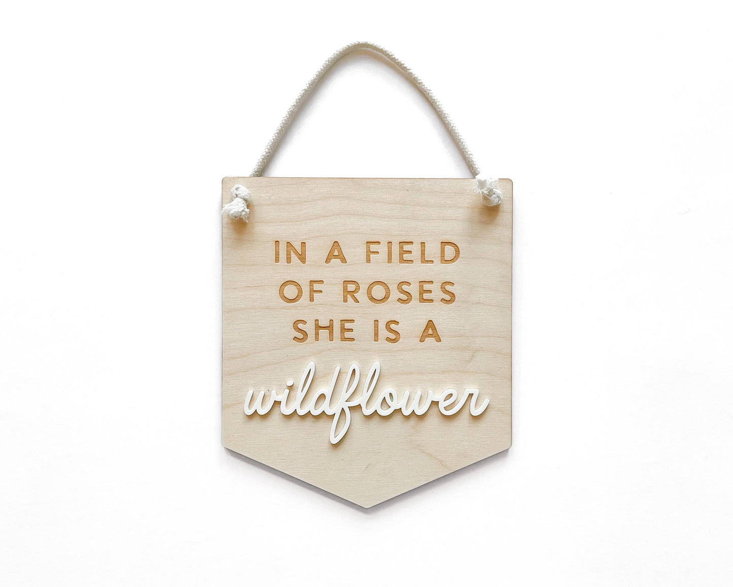 Wildflower Sign, Kids Nursery Room Decor, Baby Wall Sign