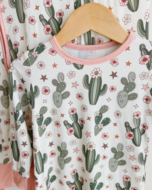 Cactus Flowers Bamboo Two Piece Set