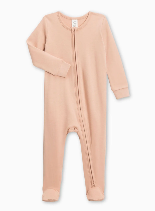 Blush Organic Cotton Footie