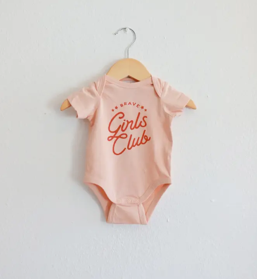 Brave Girls Club Organic Onesies