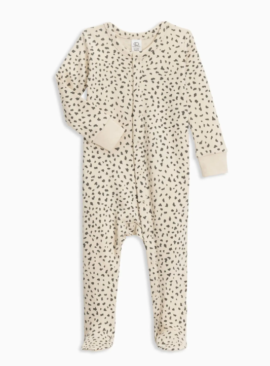 Cheetah Organic Cotton Footie