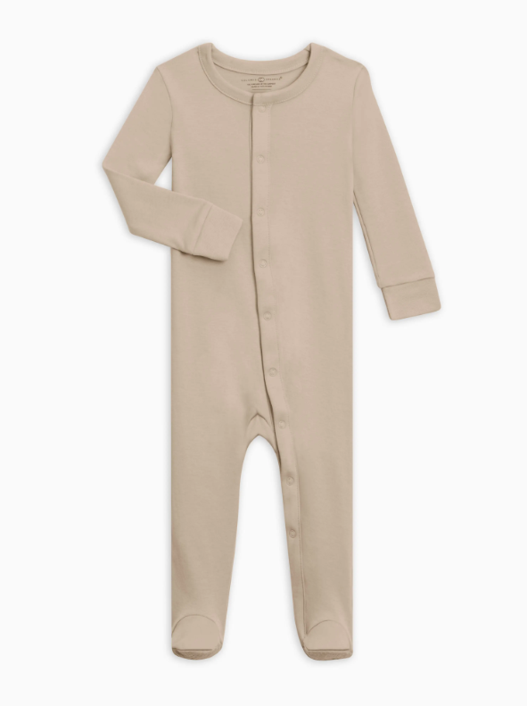 Sand Organic Cotton Footie
