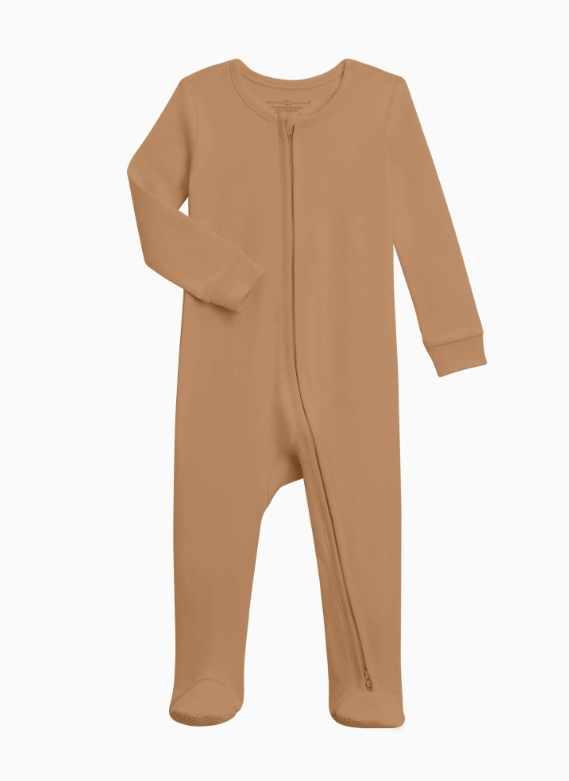 Ginger Organic Cotton Footie